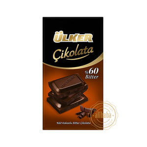 ULKER BITTER CHOCOLATE BARS 80GR