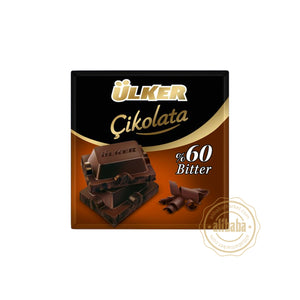 ULKER BITTER CHOCOLATE BARS 60% 60GR
