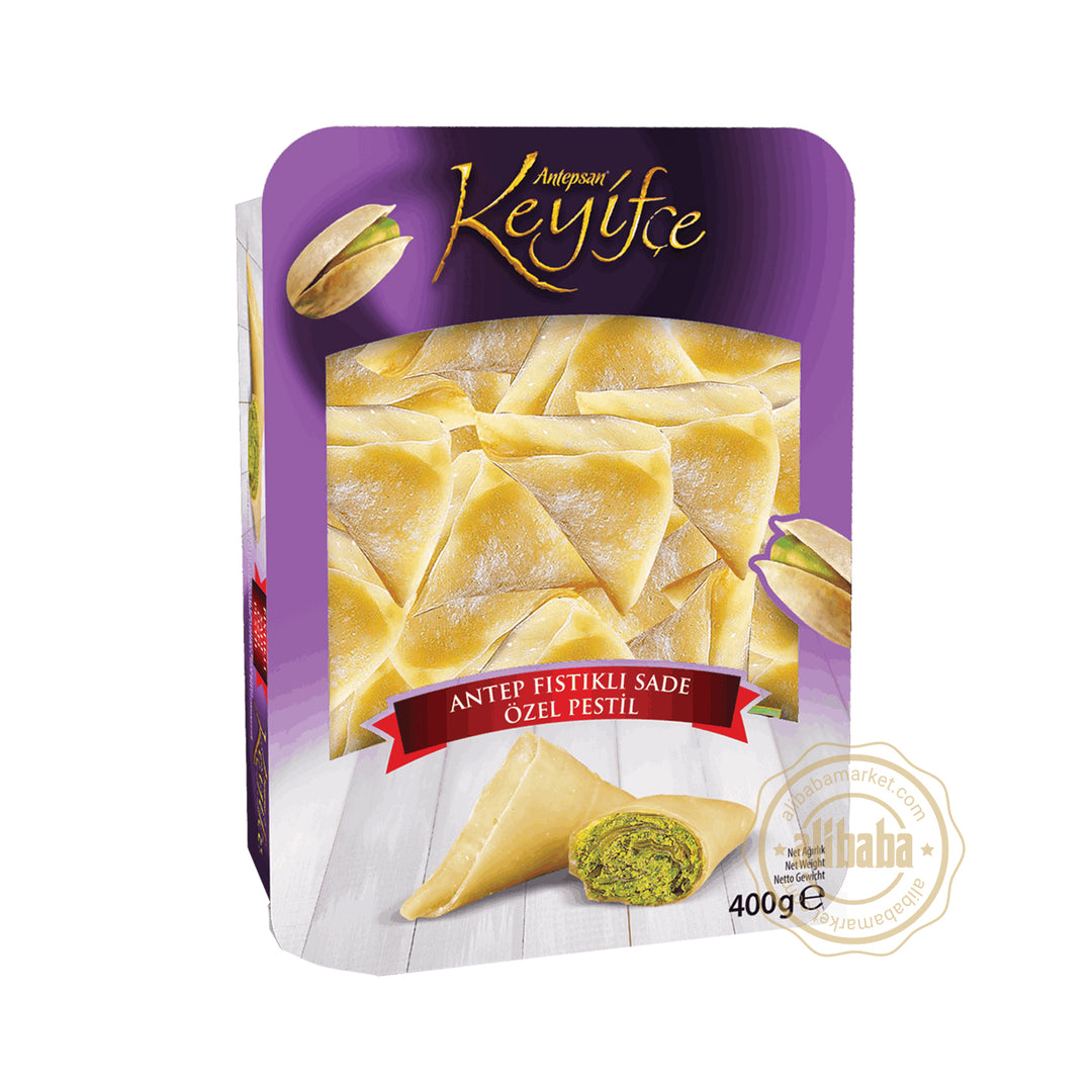 KEYIFCE MUSKA TRIANGLE WITH CRUSHED PISTACHIOS 400G